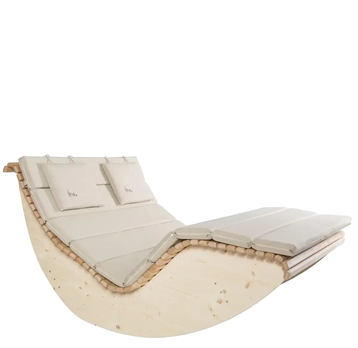 Wellnessliege mit Auflage